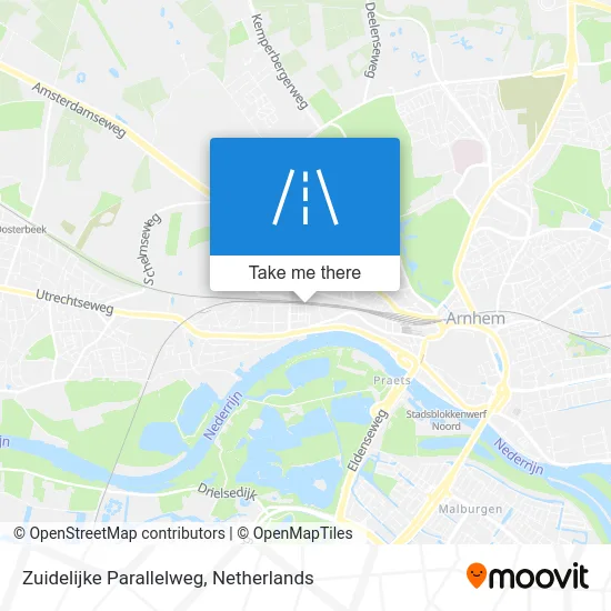 Zuidelijke Parallelweg map
