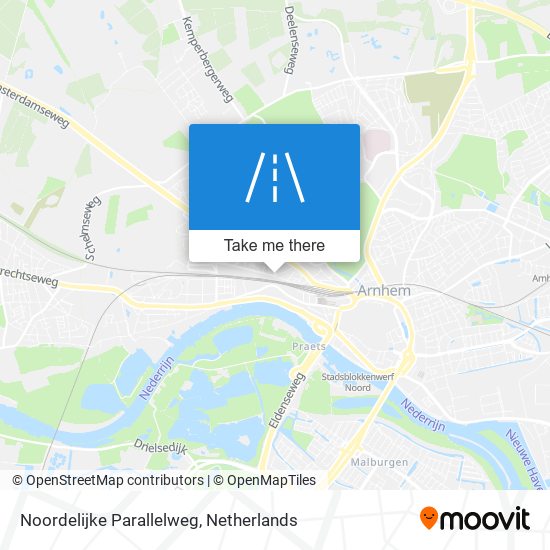 Noordelijke Parallelweg Karte