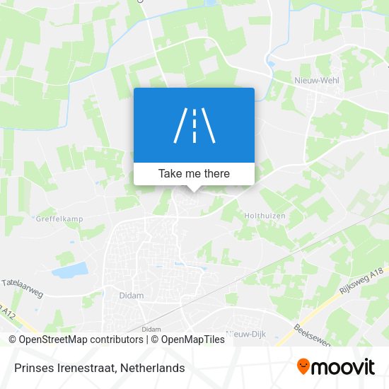 Prinses Irenestraat map