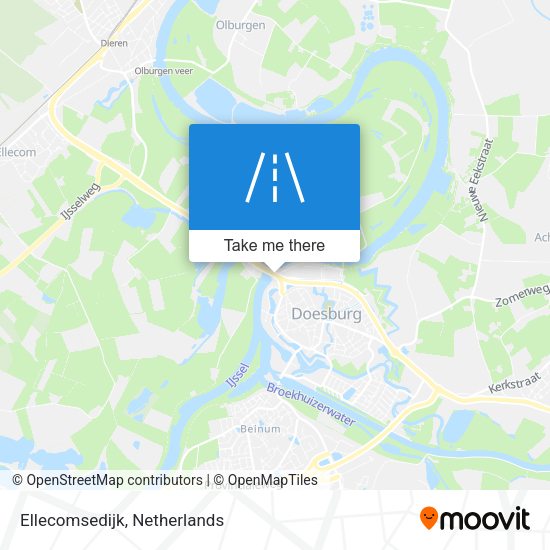 Ellecomsedijk map