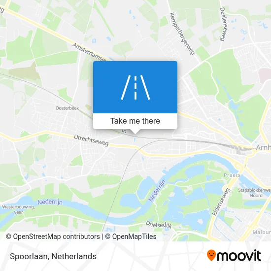 Spoorlaan map