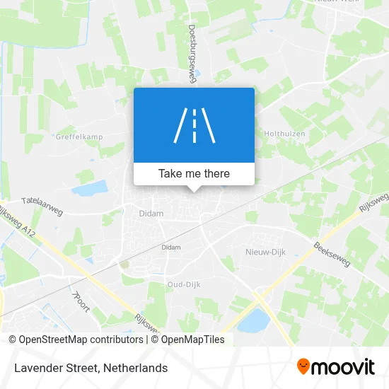 Lavendelstraat map
