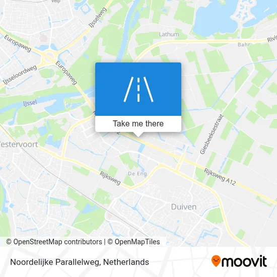 Noordelijke Parallelweg map