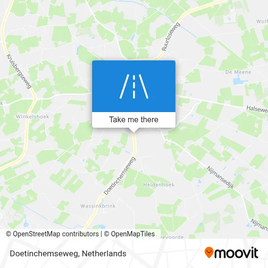 Doetinchemseweg map