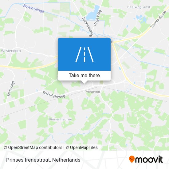 Prinses Irenestraat map