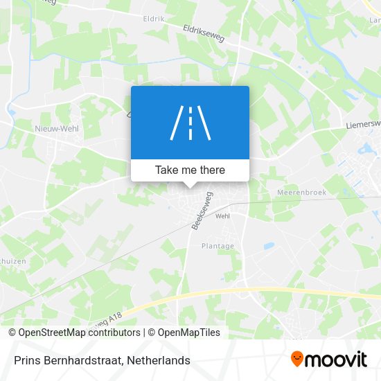 Prins Bernhardstraat map