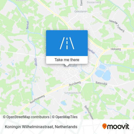 Koningin Wilhelminastraat map