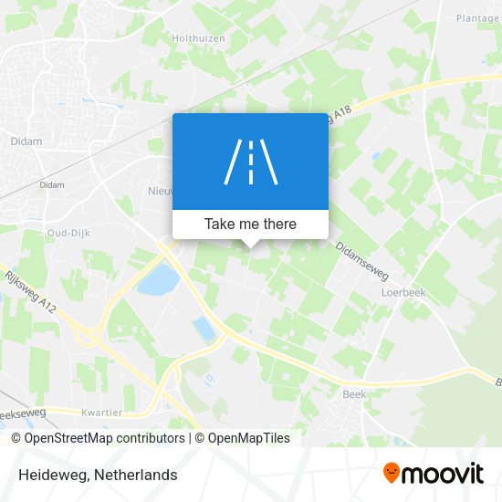 Heideweg map