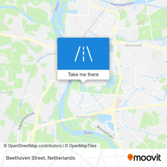 Beethovenstraat map