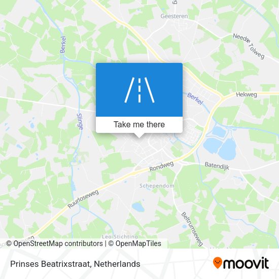 Prinses Beatrixstraat map