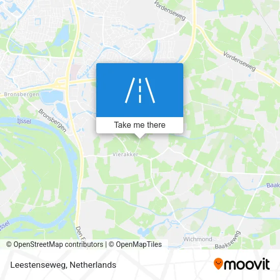 Leestenseweg map
