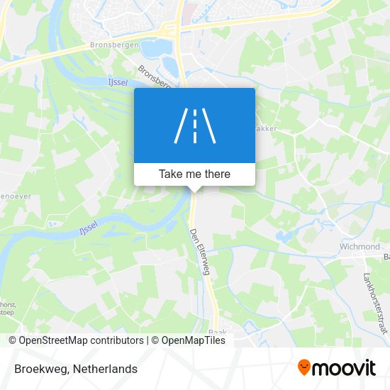 Broekweg map