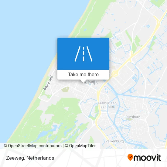Zeeweg map