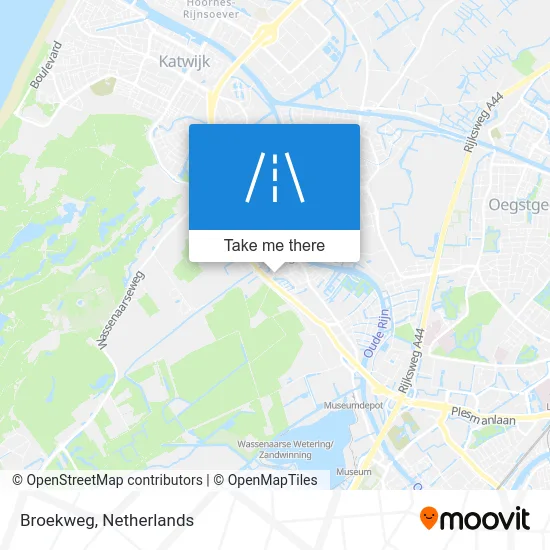 Broekweg map