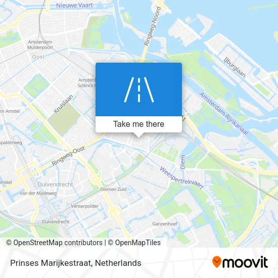Prinses Marijkestraat map