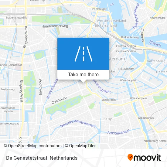 De Genestetstraat map