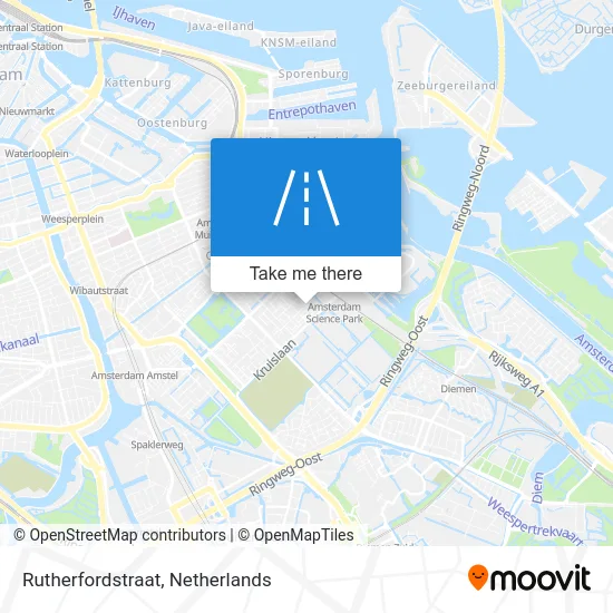 Rutherfordstraat Karte