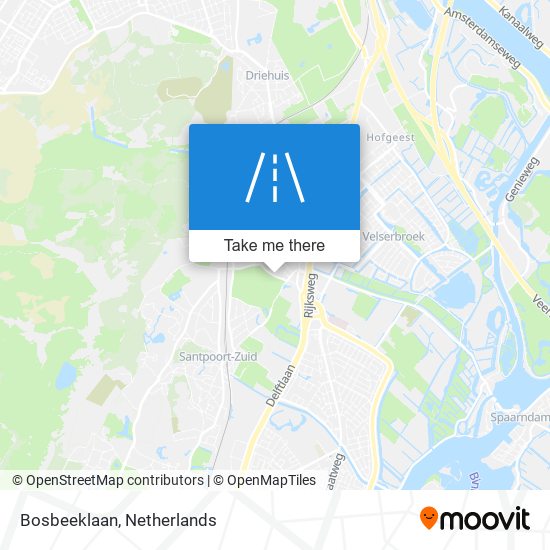 Bosbeeklaan map