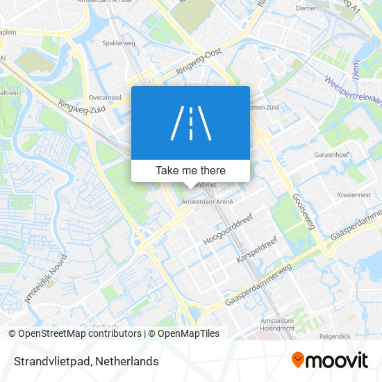 Strandvlietpad map