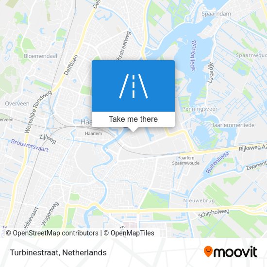 Turbinestraat map