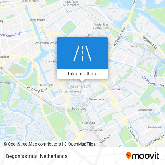 Begoniastraat map