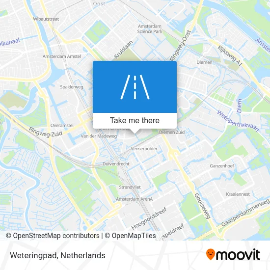 Weteringpad map