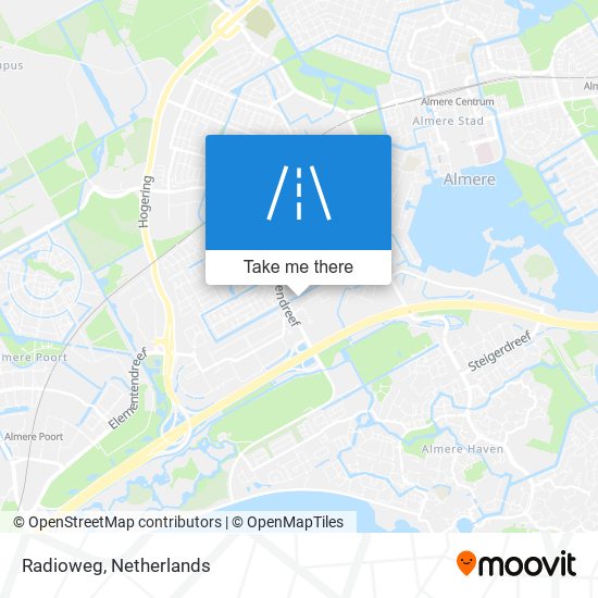 Radioweg map