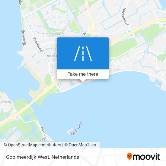 Gooimeerdijk-West map