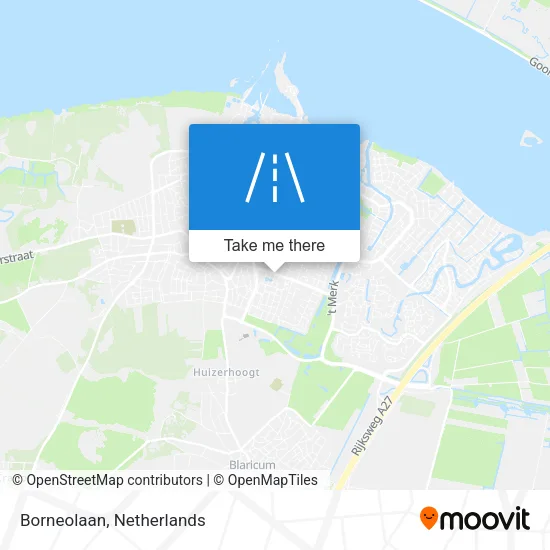 Borneolaan map