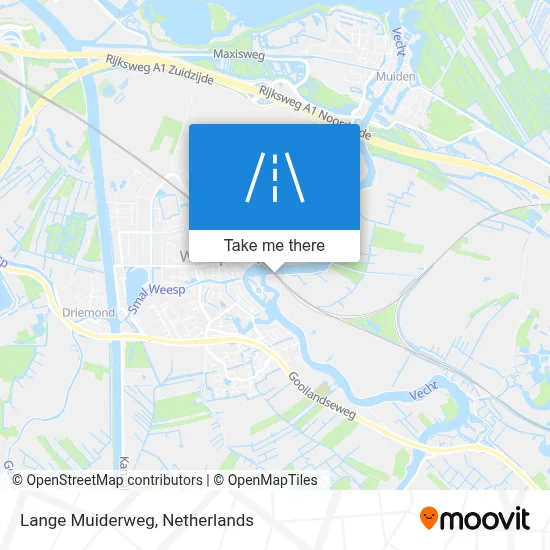 Lange Muiderweg map