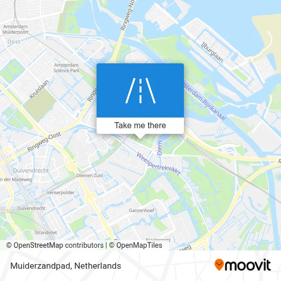 Muiderzandpad map