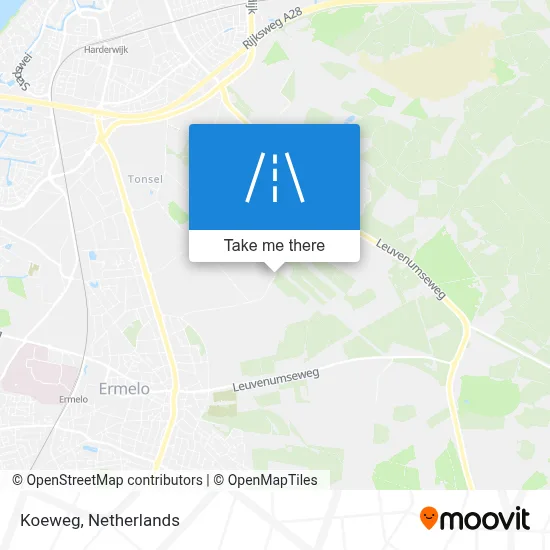 Koeweg map