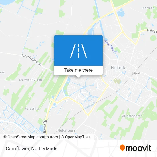 Korenbloem map