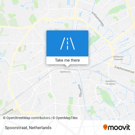 Spoorstraat map