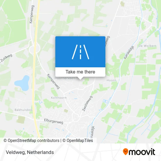 Veldweg map
