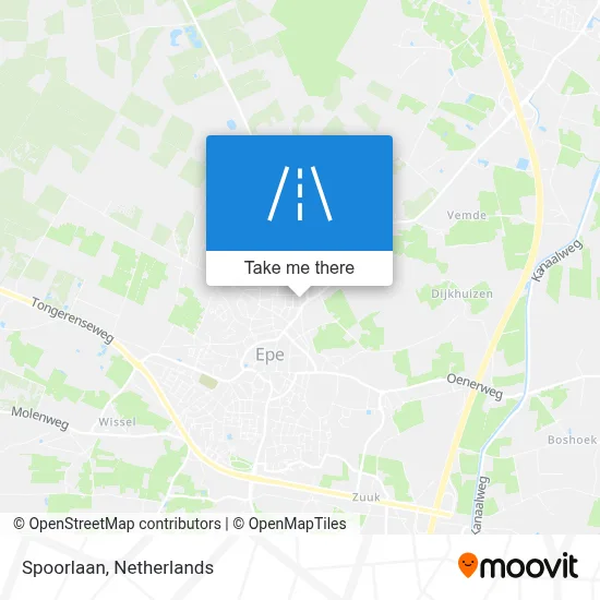 Spoorlaan map