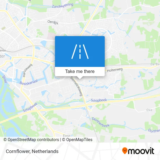 Korenbloem map