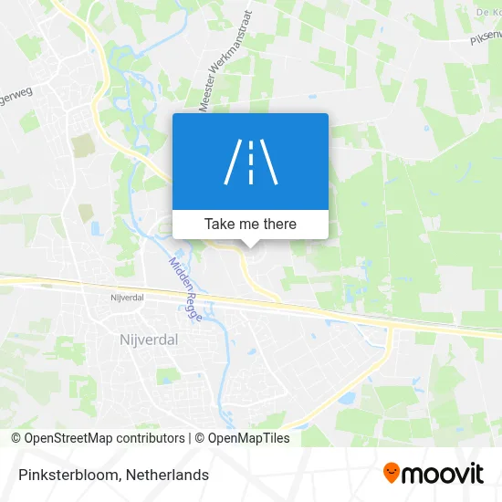 Pinksterbloem map
