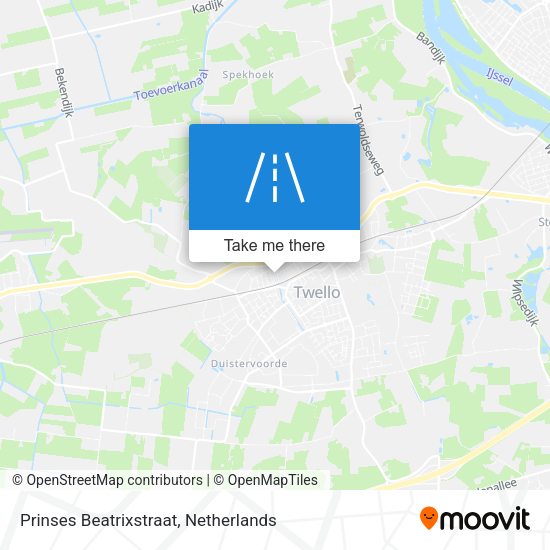 Prinses Beatrixstraat map