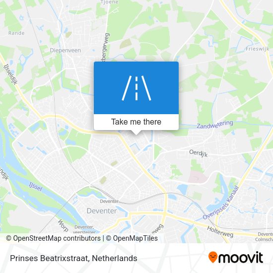 Prinses Beatrixstraat map