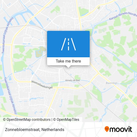 Zonnebloemstraat map