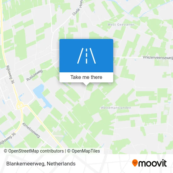 Blankemeerweg map