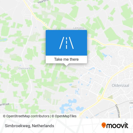 Simbroekweg map