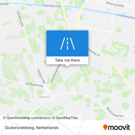 Sluitersveldweg map