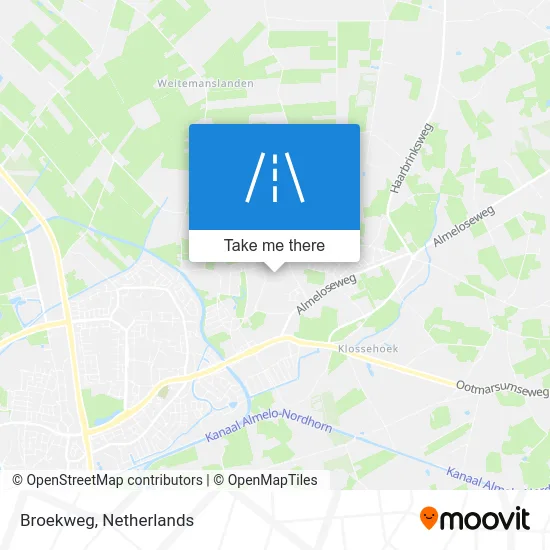Broekweg map