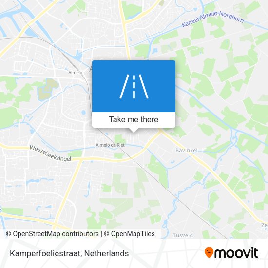 Kamperfoeliestraat map