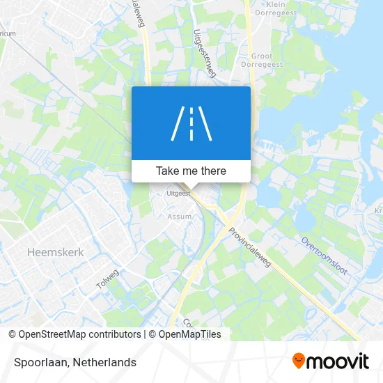 Spoorlaan map