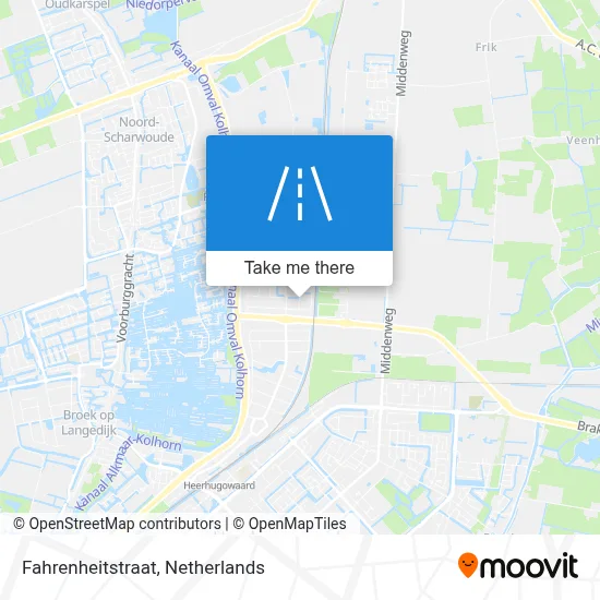 Fahrenheitstraat map