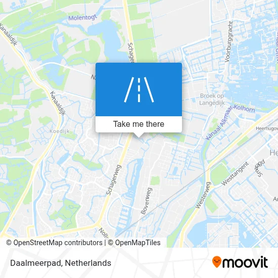 Daalmeerpad map
