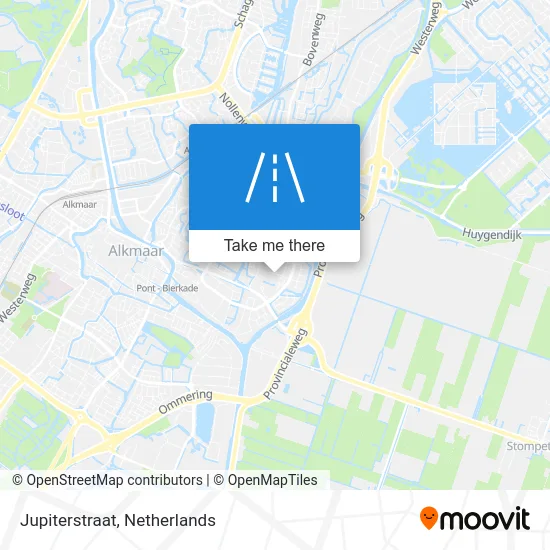 Jupiterstraat map
